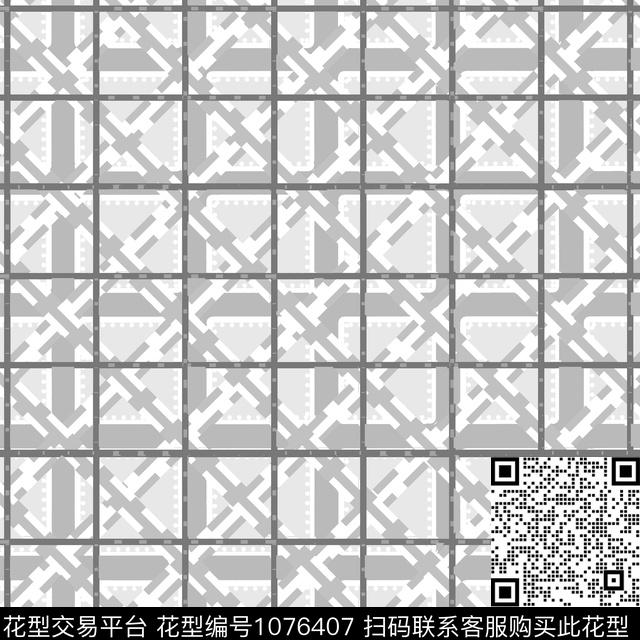 墙纸9.4.1.jpg - 1076407 - 矢量 数码花型 抽象 - 数码印花花型 － 女装花型设计 － 瓦栏