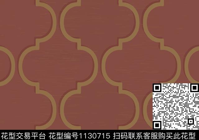 035.jpg - 1130715 - 几何 中国 辅助纹样 - 数码印花花型 － 窗帘花型设计 － 瓦栏