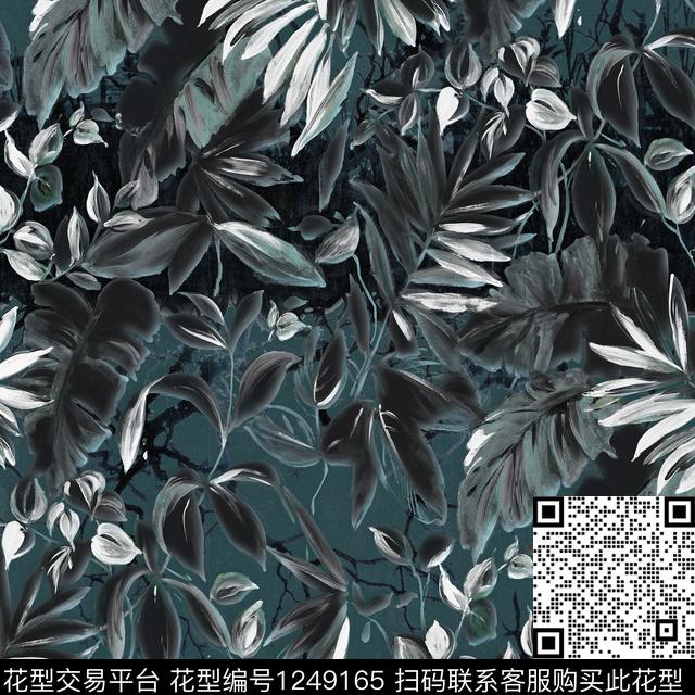 SA 0110.jpg - 1249165 - 数码花型 水彩 手绘 - 数码印花花型 － 女装花型设计 － 瓦栏