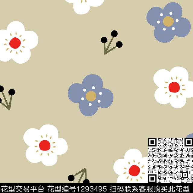 T9971.tif - 1293495 - 家居服 卡通 趣味 - 传统印花花型 － 童装花型设计 － 瓦栏