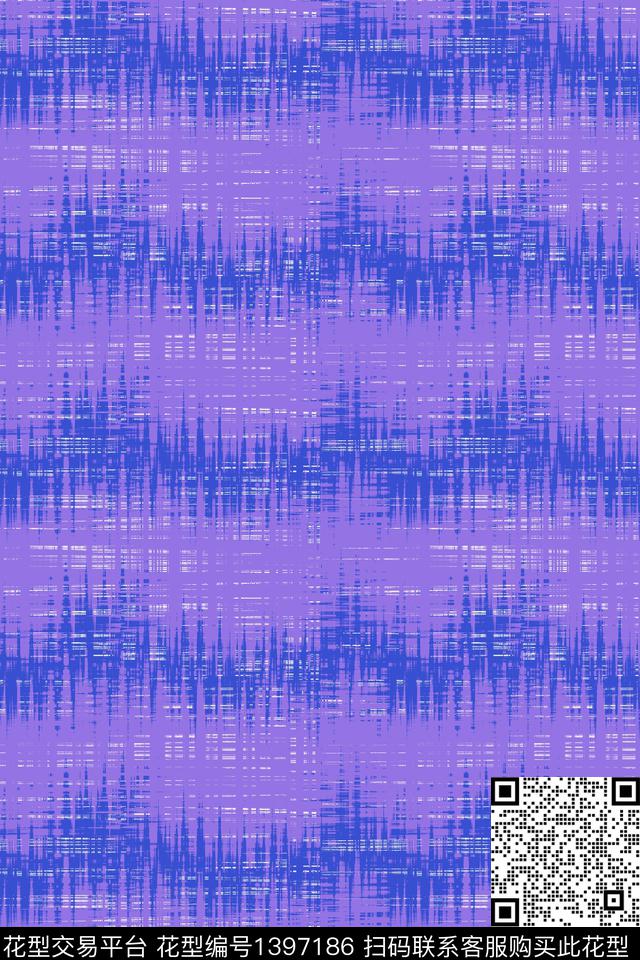210124 花型设计3 色调2.jpg - 1397186 - 肌理 波浪纹 数码花型 - 传统印花花型 － 女装花型设计 － 瓦栏