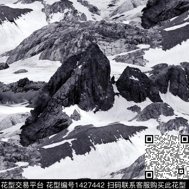 R2106175.jpg - 1427442 - 雪山 羽绒股 防晒衣 - 数码印花花型 － 男装花型设计 － 瓦栏