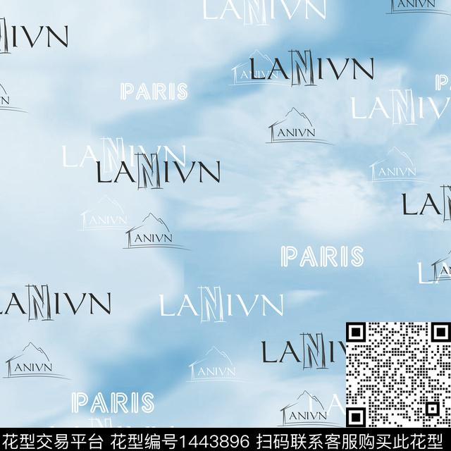 lanvin8005.jpg - 1443896 - 字母 涂鸦 大牌风 - 传统印花花型 － 男装花型设计 － 瓦栏