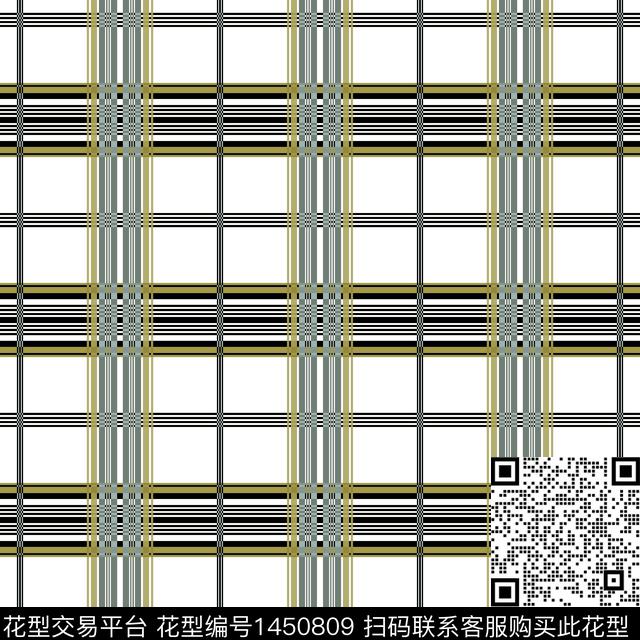 3.jpg - 1450809 - 格子 几何 数码花型 - 数码印花花型 － 男装花型设计 － 瓦栏