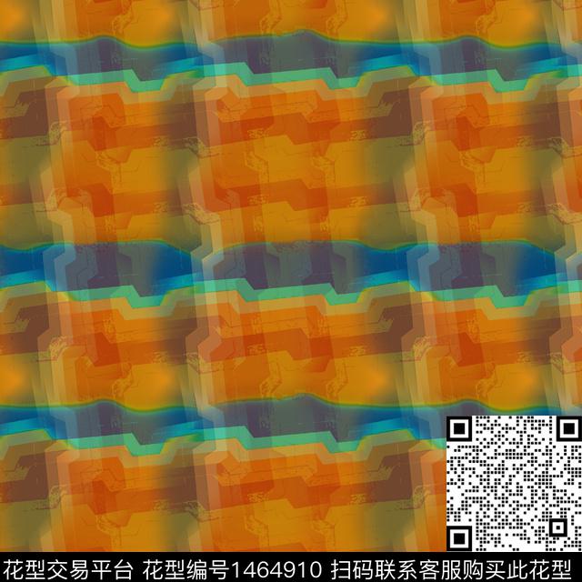 20211125-tw-1-2.jpg - 1464910 - 几何 民族风 条纹 - 数码印花花型 － 女装花型设计 － 瓦栏