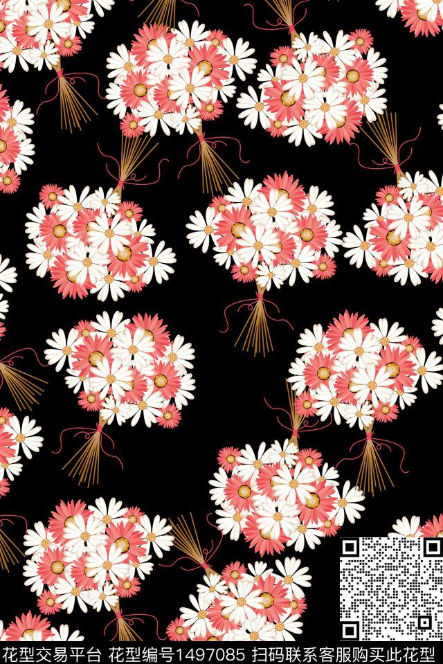 2222e1.jpg - 1497085 - 花卉 大牌风 创意 - 数码印花花型 － 女装花型设计 － 瓦栏