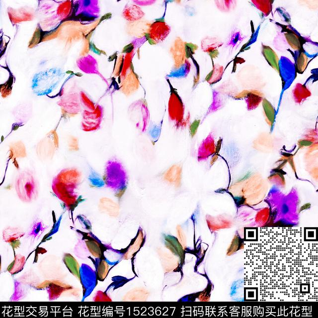 R2212063A.jpg - 1523627 - 油画花型 兰花 年轻女性 - 数码印花花型 － 女装花型设计 － 瓦栏