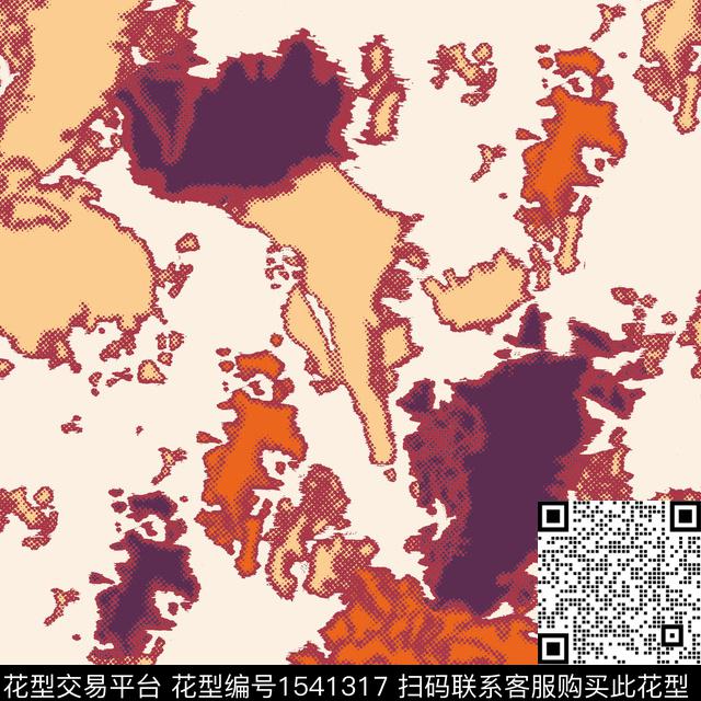 R2306069.jpg - 1541317 - 迷彩 LV 2024春夏 - 数码印花花型 － 男装花型设计 － 瓦栏