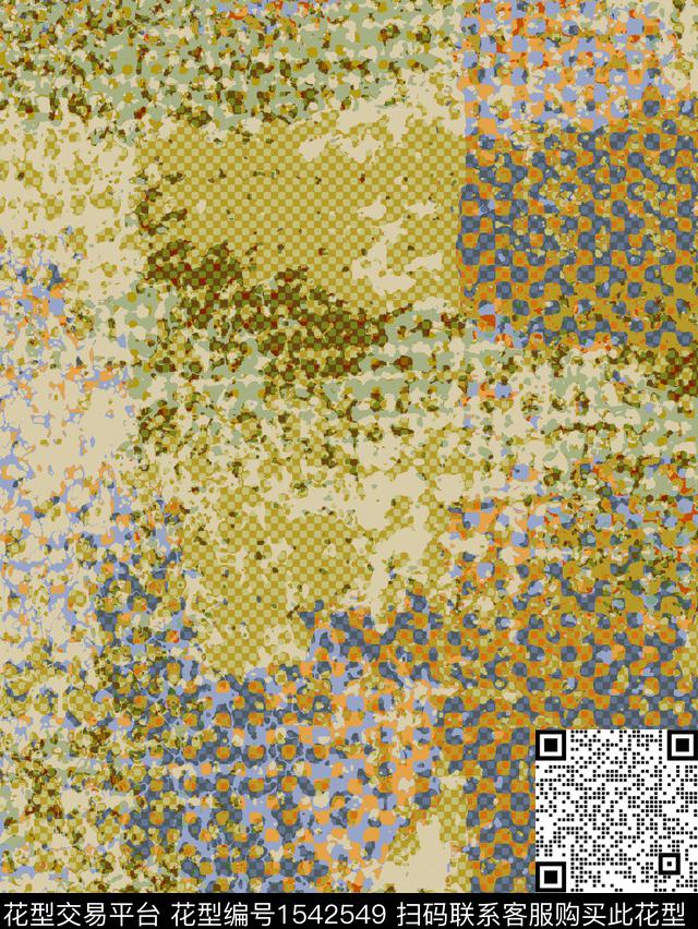 ZZ217.jpg - 1542549 - 抽象 肌理 abstract - 数码印花花型 － 女装花型设计 － 瓦栏