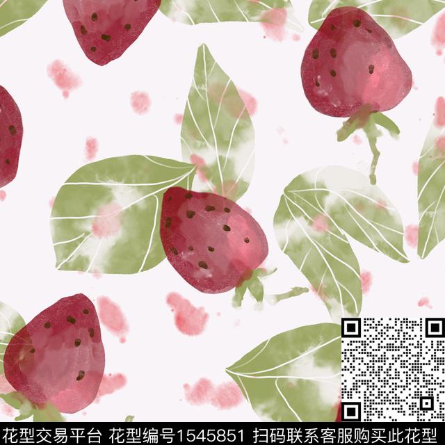 水果726·1.jpg - 1545851 - 水果 草莓 连衣裙 - 数码印花花型 － 女装花型设计 － 瓦栏