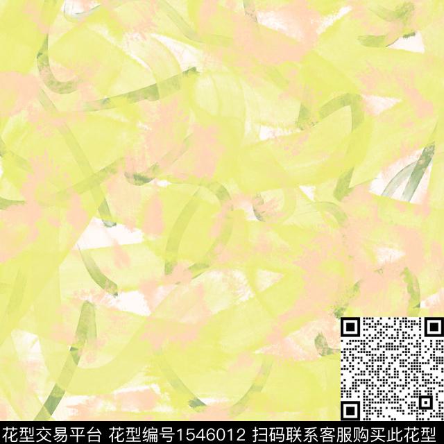 肌理728·1.jpg - 1546012 - 肌理 连衣裙 水彩 - 数码印花花型 － 女装花型设计 － 瓦栏
