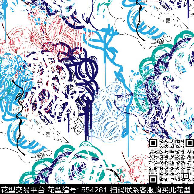 R2307009A.jpg - 1554261 - 抽象 2024春夏 绿色系 - 数码印花花型 － 女装花型设计 － 瓦栏