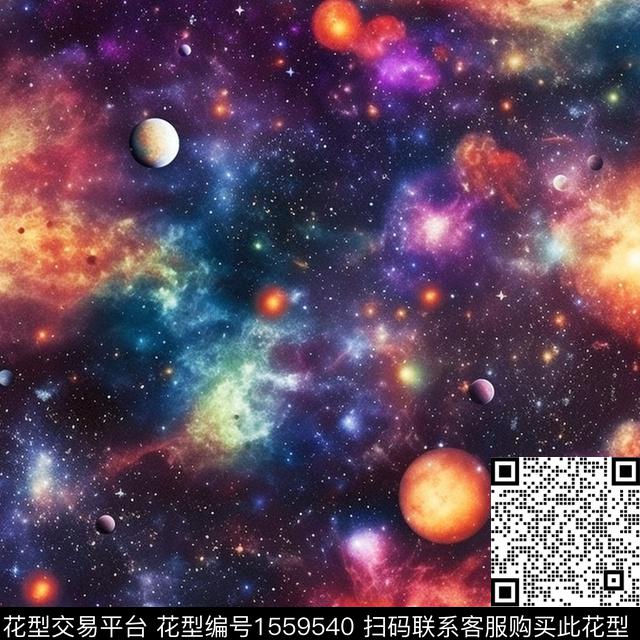 ZZ483 pat v.jpg - 1559540 - 星空 宇宙 银河 - 数码印花花型 － 礼品花型设计 － 瓦栏