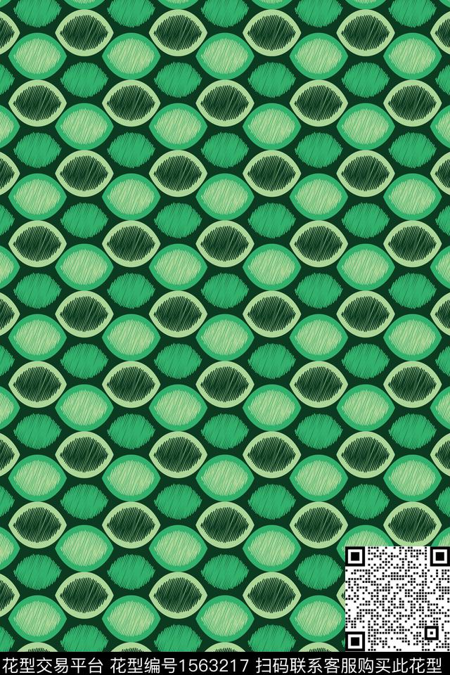 一元复始.jpg - 1563217 - 线条 绿色 几何 - 数码印花花型 － 男装花型设计 － 瓦栏