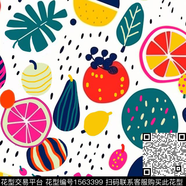 ZZ499 pat.jpg - 1563399 - 趣味 水果 抽象 - 数码印花花型 － 女装花型设计 － 瓦栏