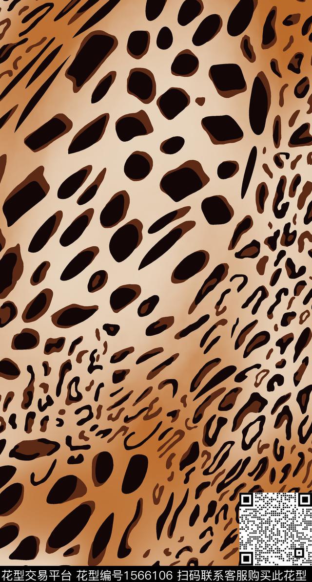 豹纹 动物纹.jpg - 1566106 - 豹纹 动物纹 - 传统印花花型 － 女装花型设计 － 瓦栏