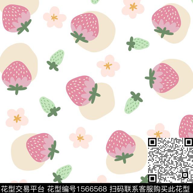 94313DCA-5977-49B0-A1CE-3EFE7A5BC71B.jpg - 1566568 - 水果 草莓 可爱 - 传统印花花型 － 童装花型设计 － 瓦栏
