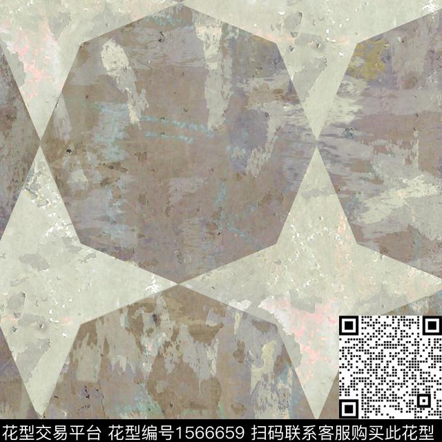 AM16U244 orig pattern var.jpg - 1566659 - 几何 肌理 抽象 - 数码印花花型 － 墙纸花型设计 － 瓦栏