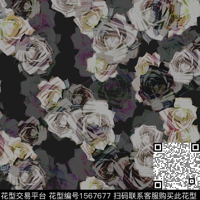 20240505-2.jpg - 1567677 - 风格化花卉 花卉 影花 - 数码印花花型 － 女装花型设计 － 瓦栏