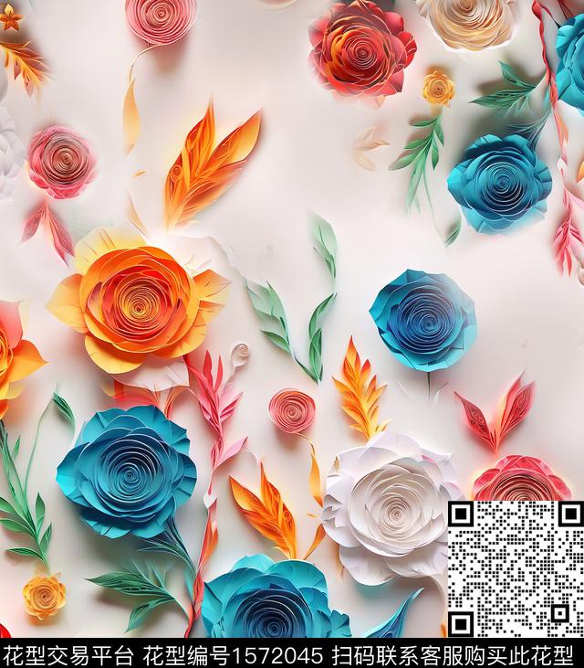 060b1.jpg - 1572045 - 3D立体 花卉 立体花卉 - 数码印花花型 － 女装花型设计 － 瓦栏