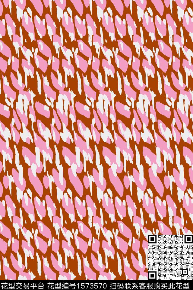 分手快乐.jpg - 1573570 - 抽象 斑点 - 传统印花花型 － 泳装花型设计 － 瓦栏