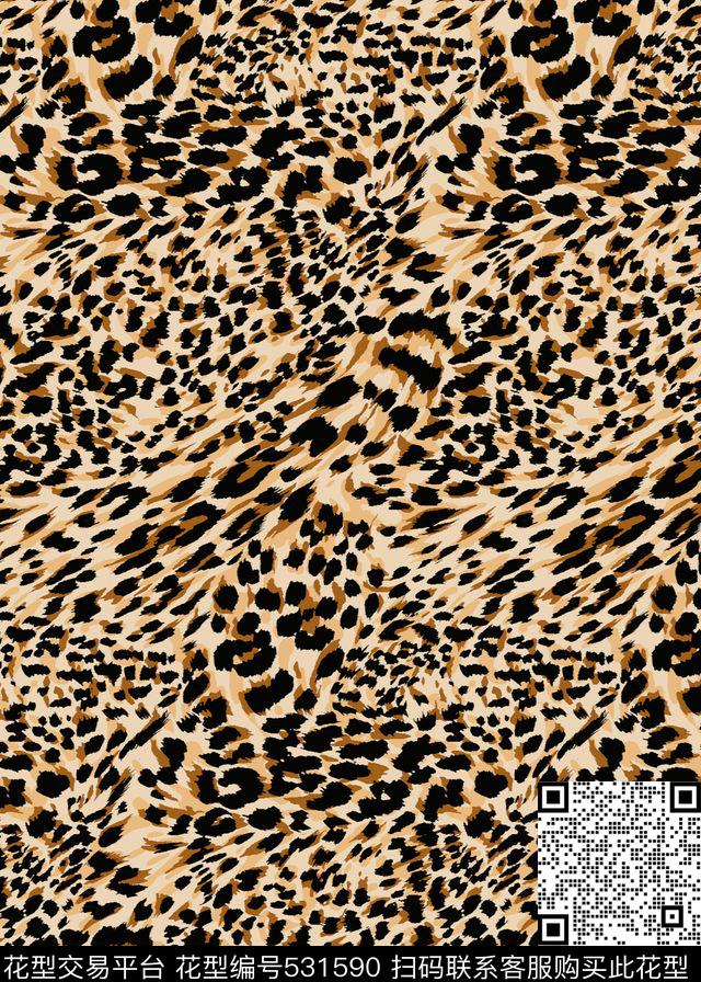 Animal design - 531590 - design textiles printing - 传统印花花型 － 床品花型设计 － 瓦栏