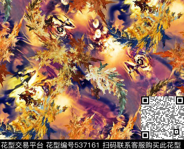 abstract - 537161 - textile design printing - 数码印花花型 － 床品花型设计 － 瓦栏