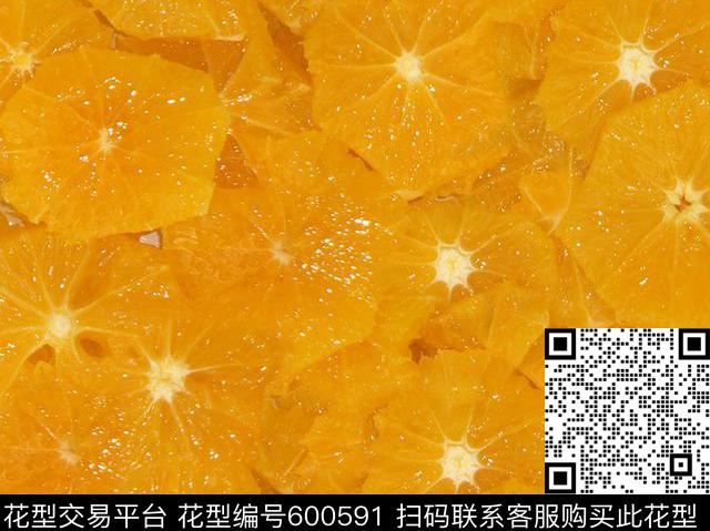 柠檬肌理 - 600591 - 泳装 丝绸 面料 - 数码印花花型 － 女装花型设计 － 瓦栏