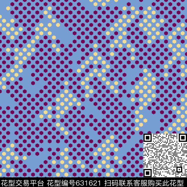 12.jpg - 631621 - 圆点 几何 丝巾 - 数码印花花型 － 方巾花型设计 － 瓦栏