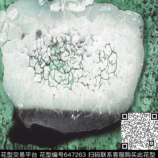 侵蚀004（70X70）.jpg - 647263 - 纹理 抽象 自然 - 数码印花花型 － 其他花型设计 － 瓦栏