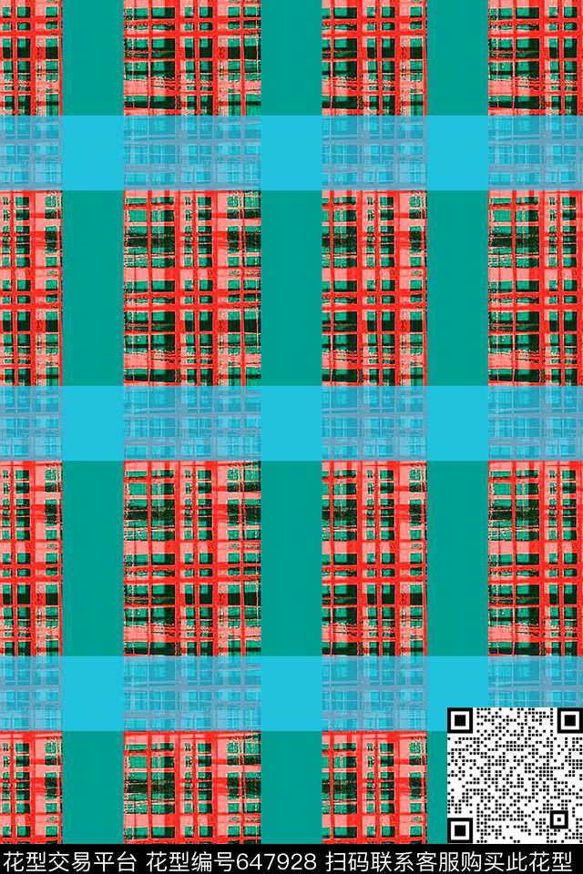 10182khdz-22940秋冬男装仿数码花型-160612-8-1.jpg - 647928 - 格子混搭 格子组合 商务数码 - 传统印花花型 － 男装花型设计 － 瓦栏