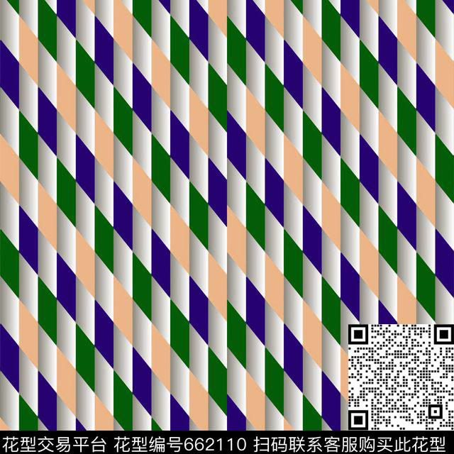 Knitted geometric pattern.jpg - 662110 - 不规则几何 色块 几何 - 数码印花花型 － 泳装花型设计 － 瓦栏