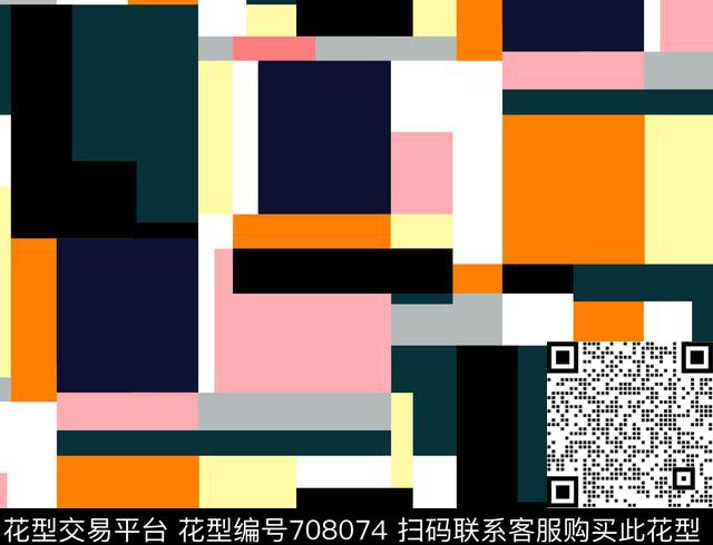 2017-0917.jpg - 708074 - 米兰时装 色块 几何 - 传统印花花型 － 女装花型设计 － 瓦栏