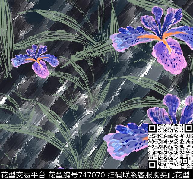 ZENG0027-e.jpg - 747070 - 大花 花朵 花卉 - 数码印花花型 － 女装花型设计 － 瓦栏