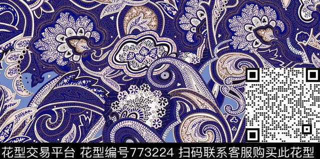 170110-3.jpg - 773224 - 火腿花 - 传统印花花型 － 女装花型设计 － 瓦栏