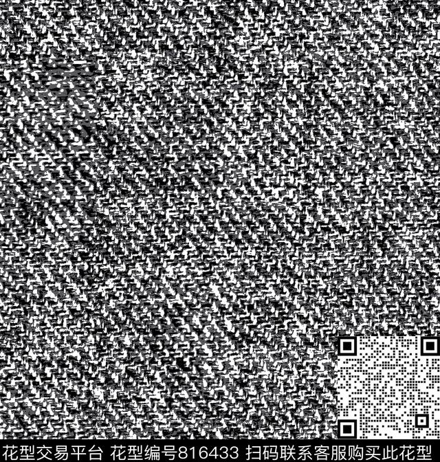 8.tif - 816433 - 笔触 布纹 编织 - 传统印花花型 － 墙纸花型设计 － 瓦栏