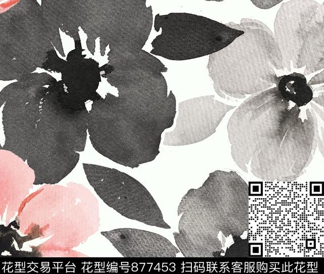 0621W接班.jpg - 877453 - 小碎花 大花 花朵 - 传统印花花型 － 女装花型设计 － 瓦栏