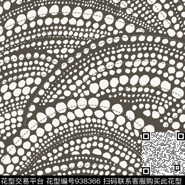 Dot art for following ARCH SHAPE-V1.jpg - 938366 - 波浪纹 渐变 几何 - 传统印花花型 － 床品花型设计 － 瓦栏