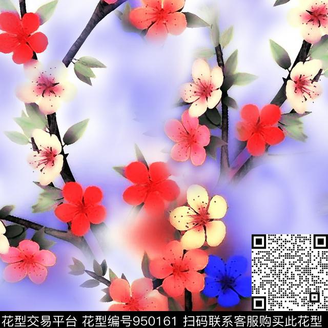 AC171011-1.jpg - 950161 - 花卉 小碎花 植物 - 数码印花花型 － 女装花型设计 － 瓦栏