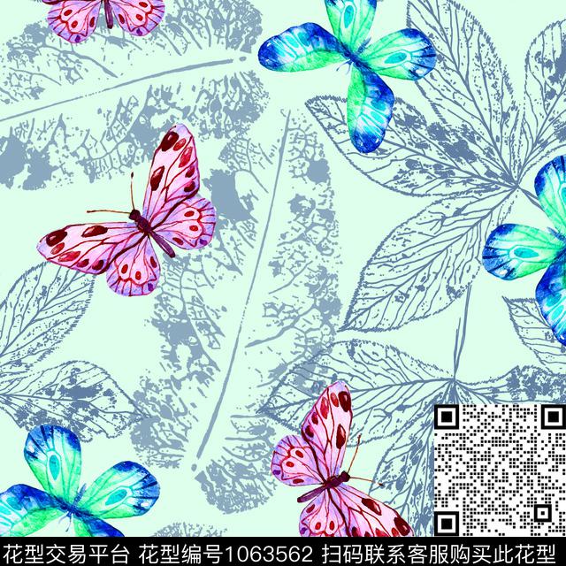 8.jpg - 1063562 - 数码花型 春夏花型 手绘花卉 - 数码印花花型 － 女装花型设计 － 瓦栏