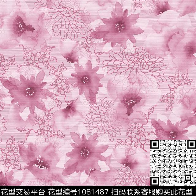 SS0007.jpg - 1081487 - 数码花型 春夏花型 水彩花卉 - 数码印花花型 － 女装花型设计 － 瓦栏