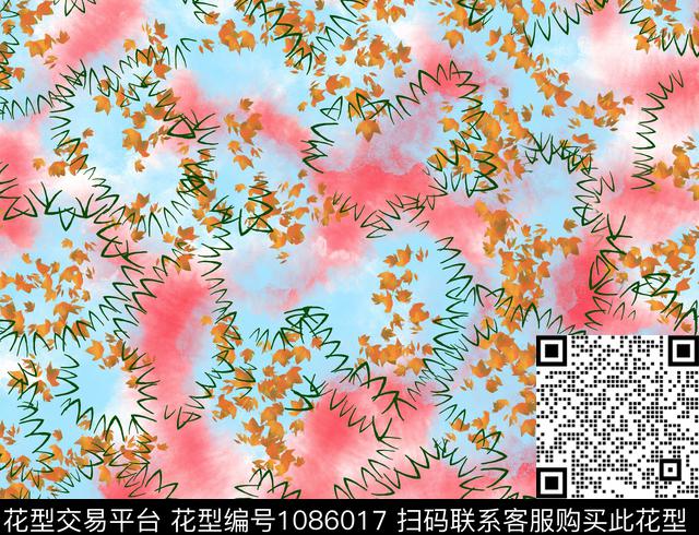 w100.jpg - 1086017 - 数码花型 抽象 花卉 - 数码印花花型 － 女装花型设计 － 瓦栏