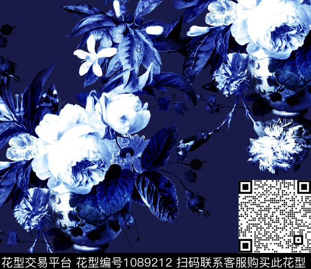 R1805109.jpg - 1089212 - 玫瑰花 新品 - 数码印花花型 － 女装花型设计 － 瓦栏