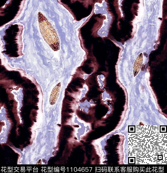 R1808042A.jpg - 1104657 - 抽象 蜡染 扎染花型 - 数码印花花型 － 女装花型设计 － 瓦栏