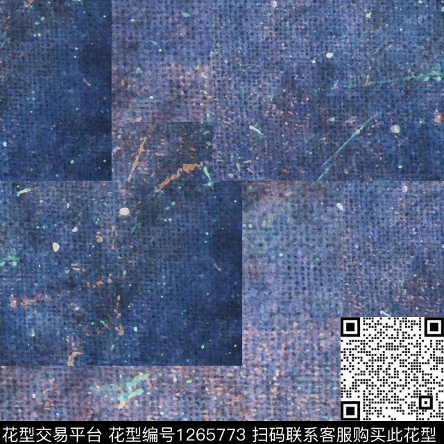 xk.jpg - 1265773 - 星空 几何 大牌风 - 数码印花花型 － 男装花型设计 － 瓦栏