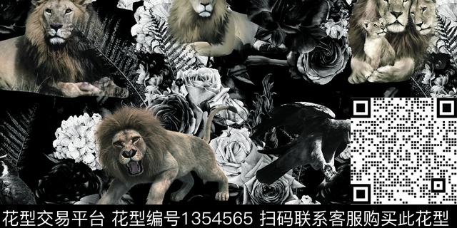 13.jpg - 1354565 - 男装满版花 豹纹 大牌风 - 数码印花花型 － 男装花型设计 － 瓦栏