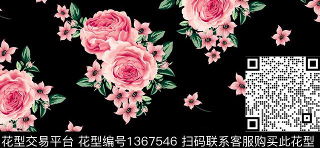 201008e.jpg - 1367546 - 数码花型 女装 大花 - 数码印花花型 － 女装花型设计 － 瓦栏