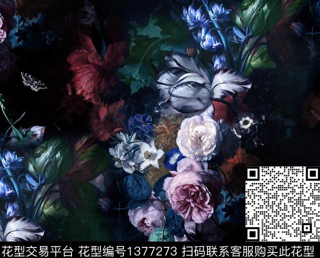 R2004073.jpg - 1377273 - 暗黑风 西装印花 复古 - 数码印花花型 － 男装花型设计 － 瓦栏