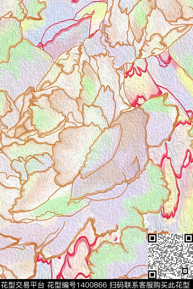 大大大.jpg - 1400866 - 花卉 年轻女性 手绘 - 数码印花花型 － 女装花型设计 － 瓦栏