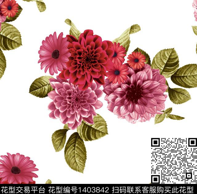 22.jpg - 1403842 - 女装定位花 数码花型 热带花型 - 数码印花花型 － 女装花型设计 － 瓦栏